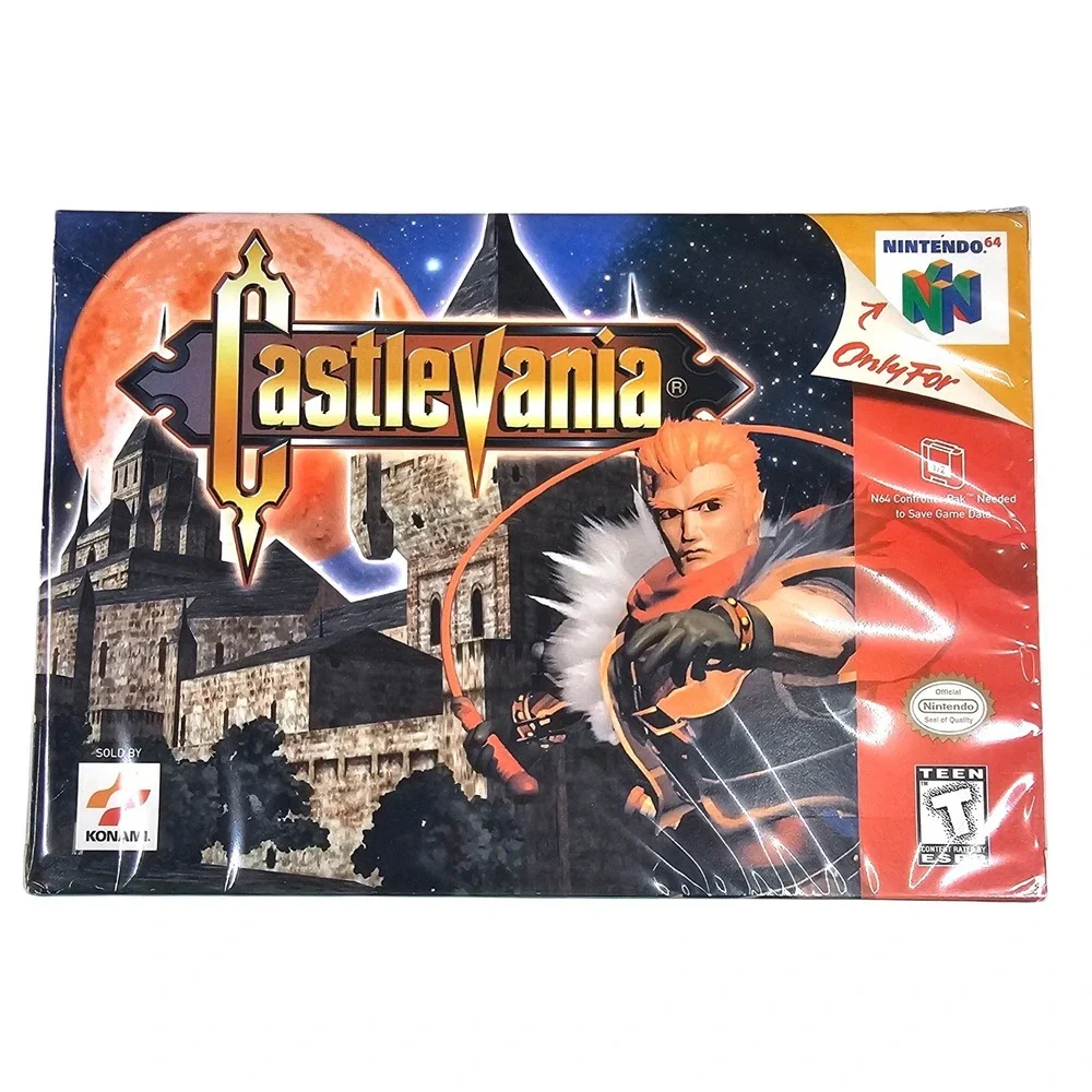 Konami Castlevania Nintendo 64 N64 Game Sealed‎ New Gold Seal